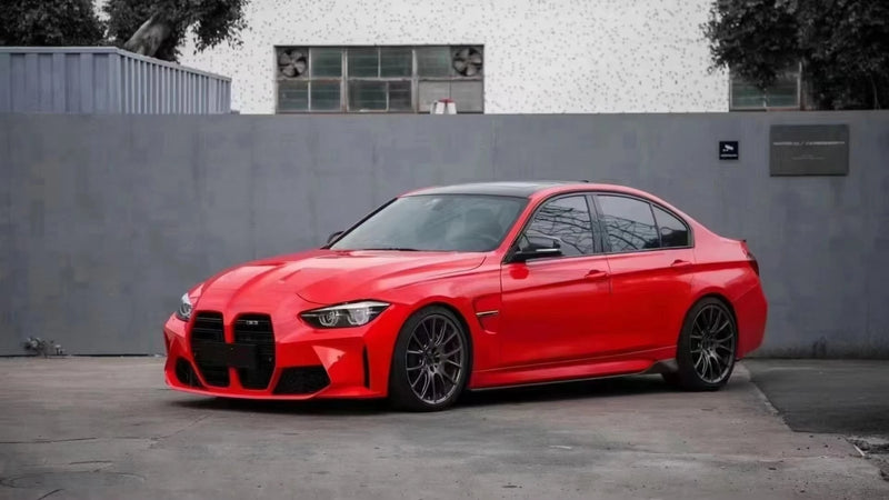 Pare-Chocs Avant et Capot Style M3 BMW Série 3 F30 Berline 2013-2018, Noir Brillant