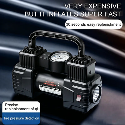 Gonfleur de Pneu 12V 150 PSI Double Cylindre
