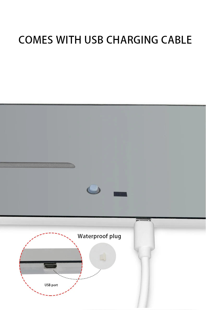 Seuil de Porte LED Dynamique Sans Fil Logo Personnalisé