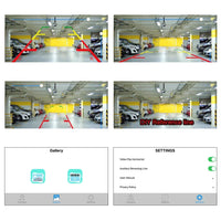 Caméra de Recul WiFi pour Plaque d'Immatriculation Européenne Carsanbo HD 720P 120° avec Vision Nocturne IR, Étanche, pour iOS et Android