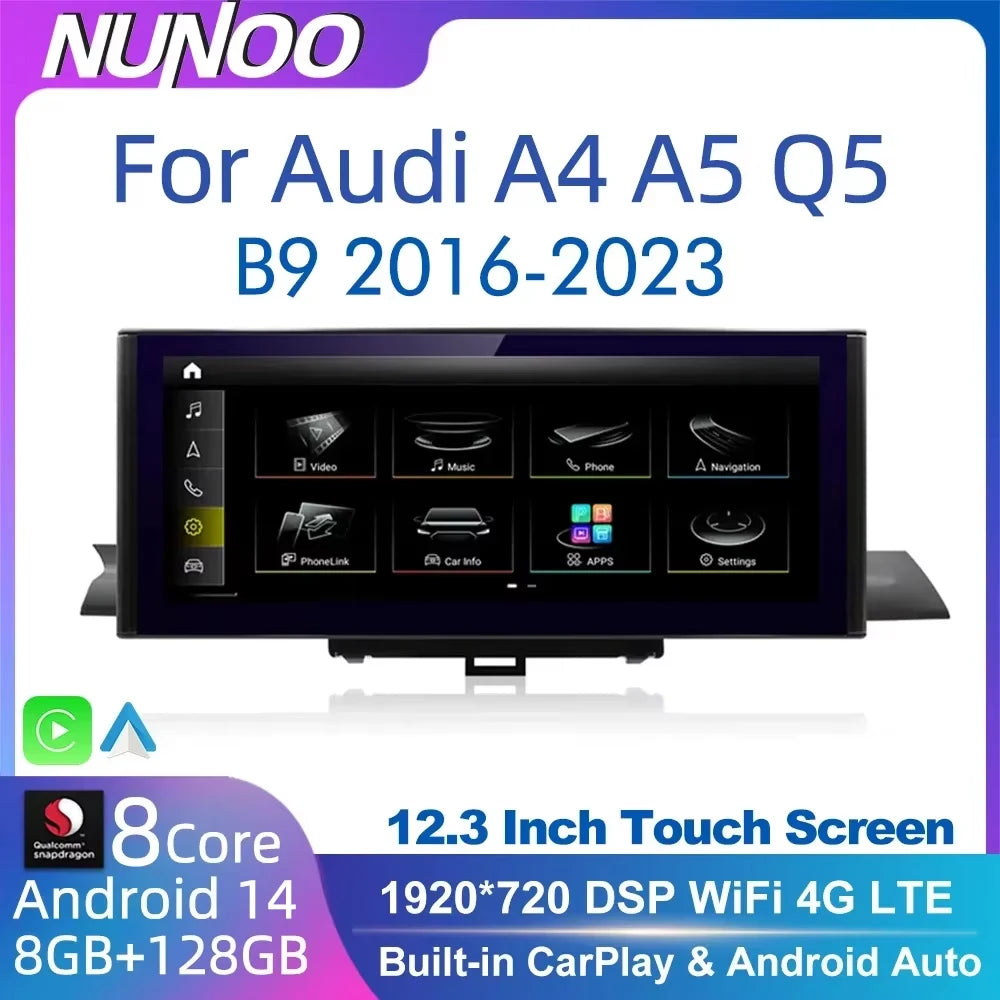 Autoradio Android Audi A4 A5 Q5 B9 CarPlay