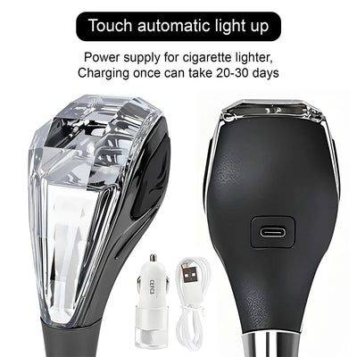 Pommeau de Levier de Vitesse LED Cristal 7 Couleurs