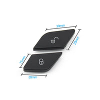 Cache-Boutons de Verrouillage de Porte Mercedes W205 X253 W447 — gros plan