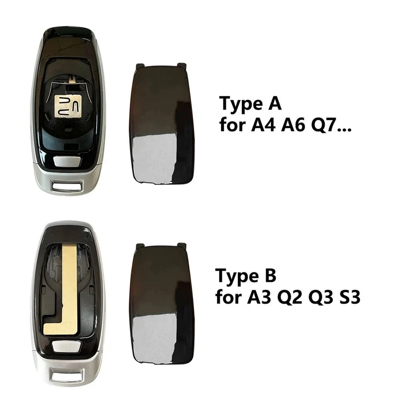 Coque de Clé Audi KEYECU Modifiée pour Télécommande Intelligente 3 Touches A1 A3 A4 A6 A8 Q2 Q3 Q5 Q7 TT RS3 RS5