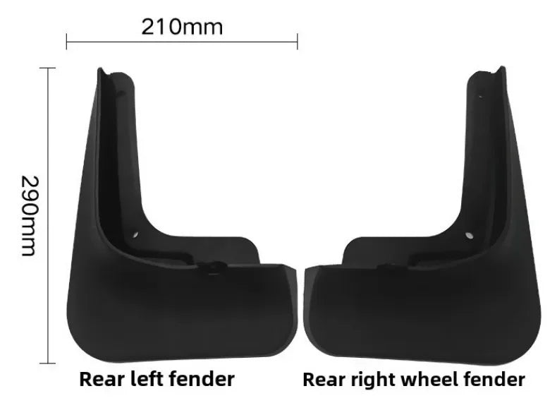 Garde-Boue Hyundai Tucson NX4 2021-2023 Jeu de 4 Bavettes Avant et Arrière en Plastique Souple
