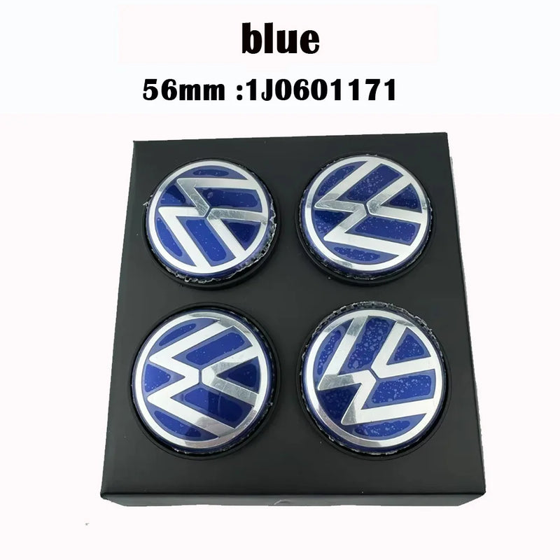 Cache-Moyeux Volkswagen Golf Jetta Passat CC 56mm 65mm — vue de face