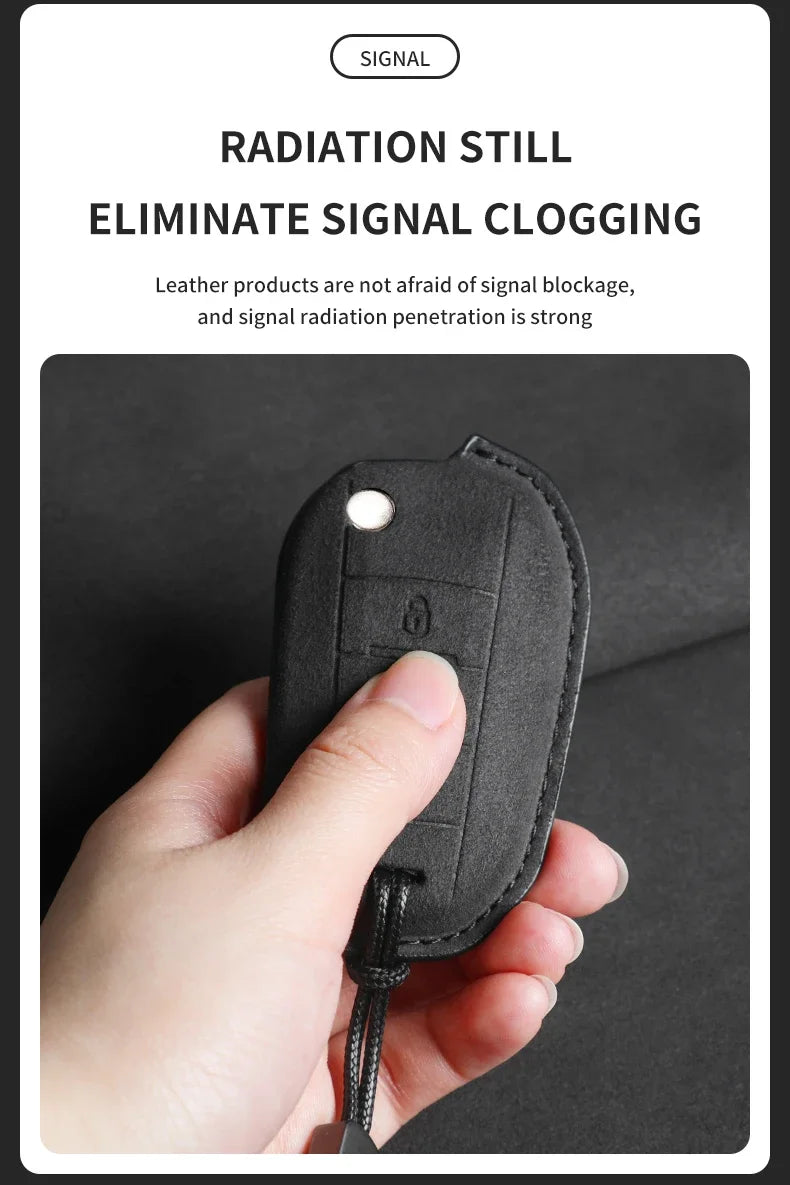 Coque de Clé Peugeot Citroën Suédine Clé Repliable ou Fixe 3 Touches