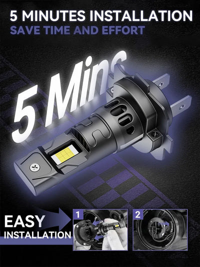 Ampoules LED H7 H4 Canbus 8000LM 6000K