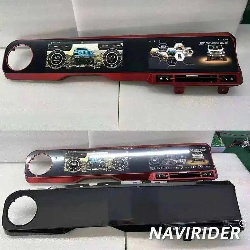 Autoradio Double Écran 24,6 Pouces Jeep Wrangler JL 2018-2022 Android CarPlay Sans Fil GPS 4G