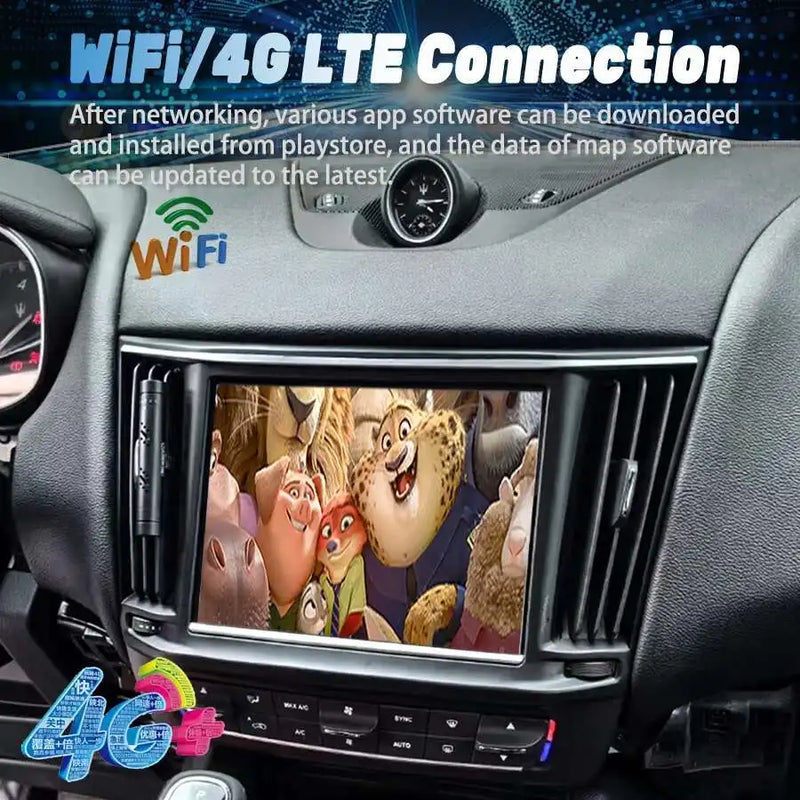 Autoradio Android 14 Maserati Levante 2017-2024 Écran 10,26 pouces CarPlay GPS Bluetooth