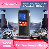 Booster de Batterie Voiture KONNWEI SA500 1000A avec Compresseur