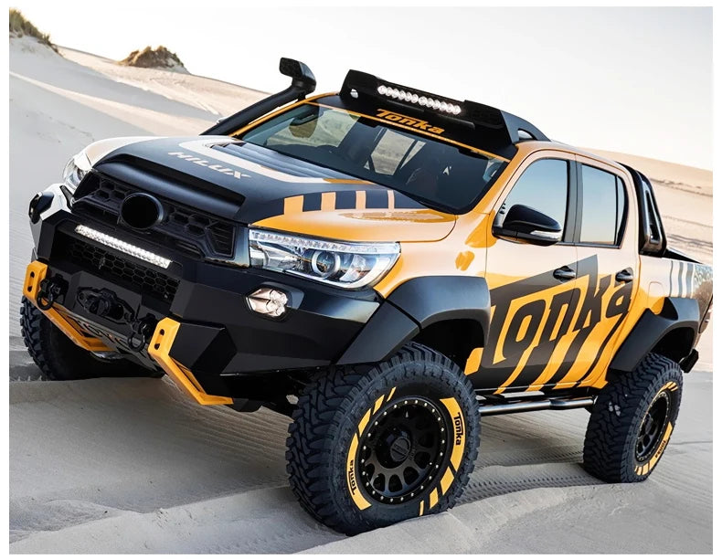 Phares LED Toyota Hilux Revo 2015-2020 Double Lentille Angel Eye Clignotant Dynamique