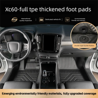 Tapis de Sol TPE Volvo XC60 2009-2026 T8 PHEV Conduite à Gauche Simple ou Double Couche Protection des Seuils