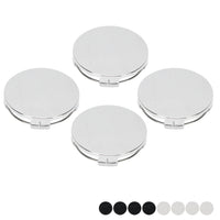 Cache-Moyeux Universels 65 mm Vierges Chromé ou Noir Lot de 4