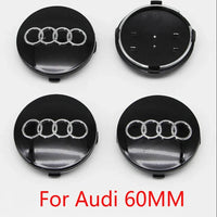 Cache-Moyeux Audi A3 A4 A6 Q5 Q7 60mm 77mm — gros plan