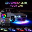 Éclairage d'Ambiance LED RGB Dessous de Caisse Voiture