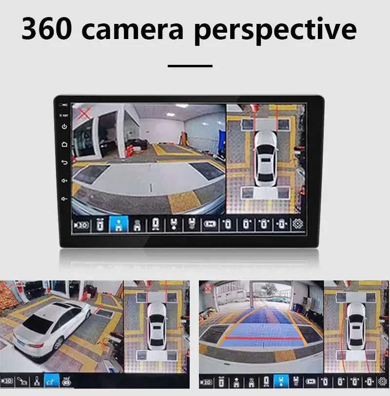 Caméra de Recul 360° Kit 4 Caméras AHD 1080P Vue Panoramique