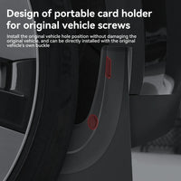Garde-Boue Tesla Model Y Juniper 2025-2026 Jeu de 4 Bavettes Sans Perçage Avant et Arrière