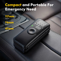 Gonfleur de Pneus Électrique Portable Carsun Rechargeable avec Écran Numérique pour Voiture, Vélo et Ballon