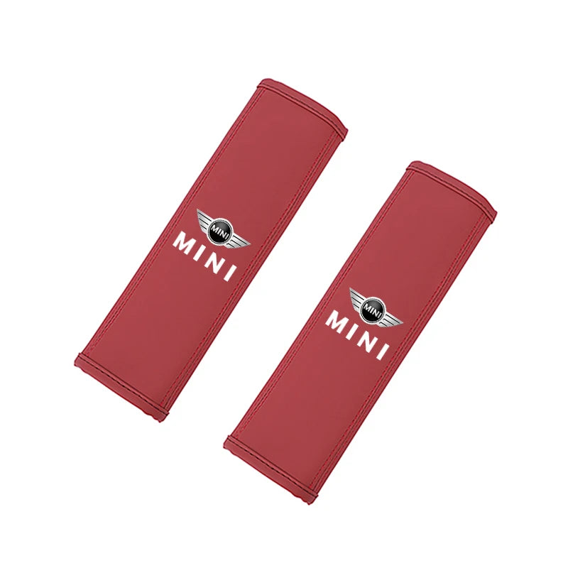 Coussin de Ceinture de Sécurité Cuir MINI Cooper JCW — détail du support