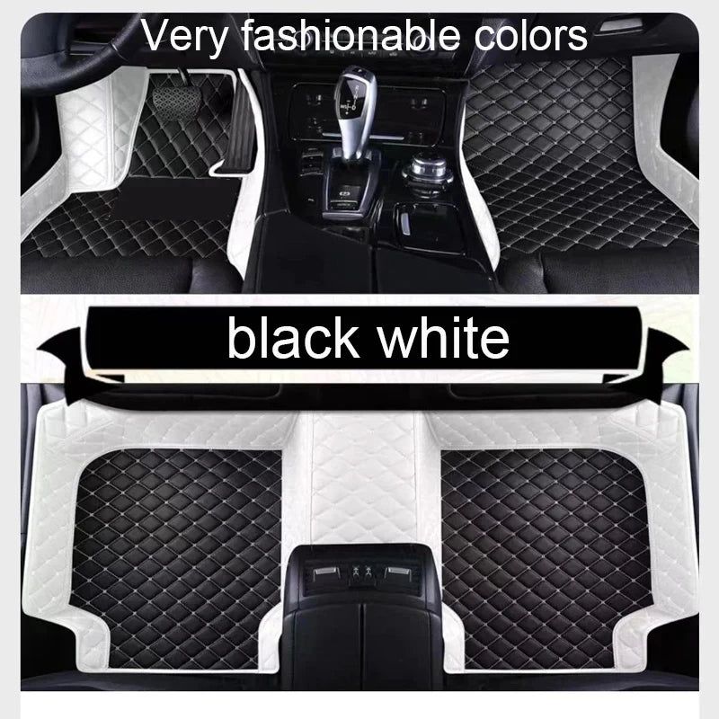 Tapis de Sol Peugeot 208 II P21 2019-2026 Sur Mesure Cuir Synthétique Matelassé 5 Places