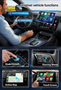 Boîtier CarPlay CarlinKit CP2A Pro Sans Fil Android Auto Wi-Fi 5 GHz