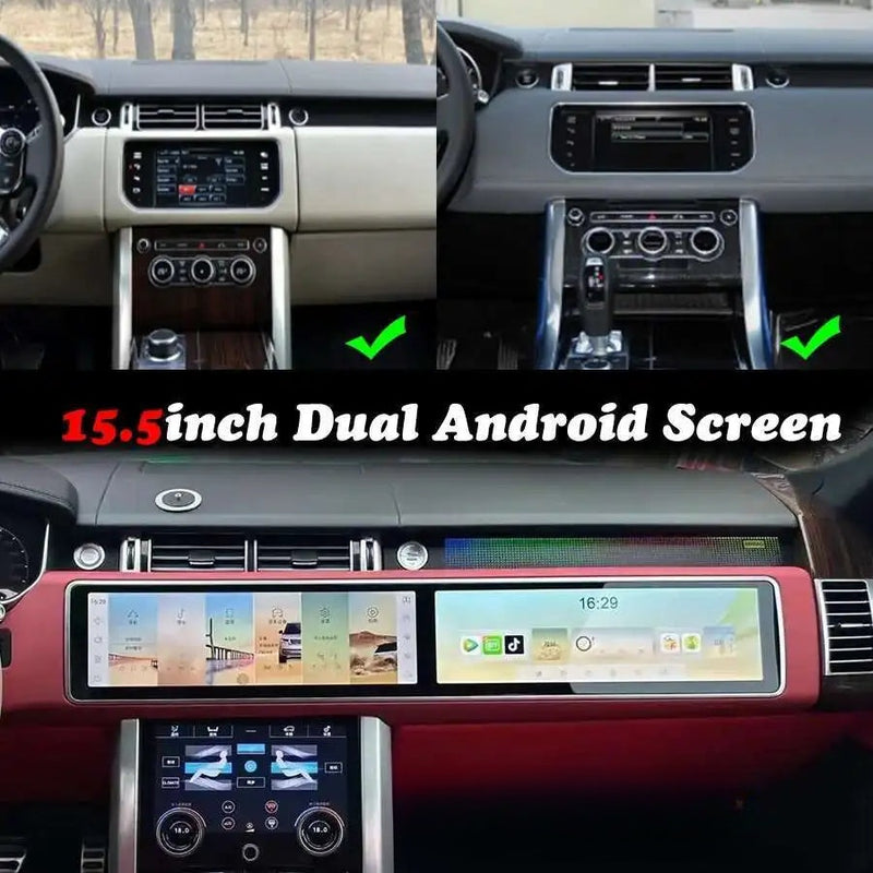 Autoradio Android Double Écran 12,3 ou 15,5 Pouces Range Rover Sport L494 2013-2017 CarPlay GPS
