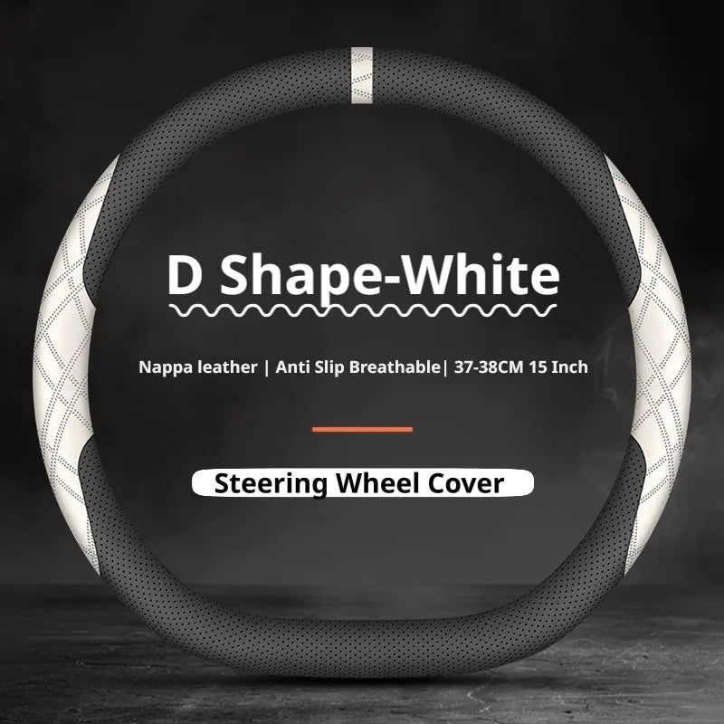 Couvre Volant Toyota Camry, RAV4, Highlander, Avalon, Sienna, Venza en Cuir Nappa Perforé, 8 Coloris