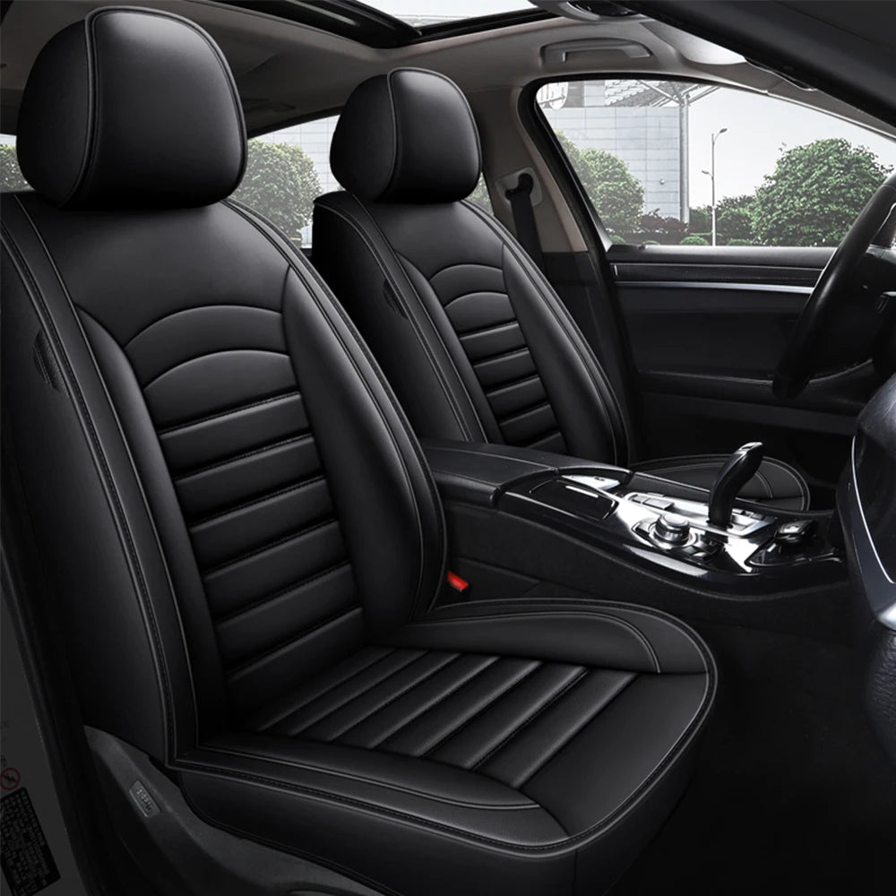 Housses de Siège Renault Clio Captur Scénic Cuir Synthétique Lignes Horizontales
