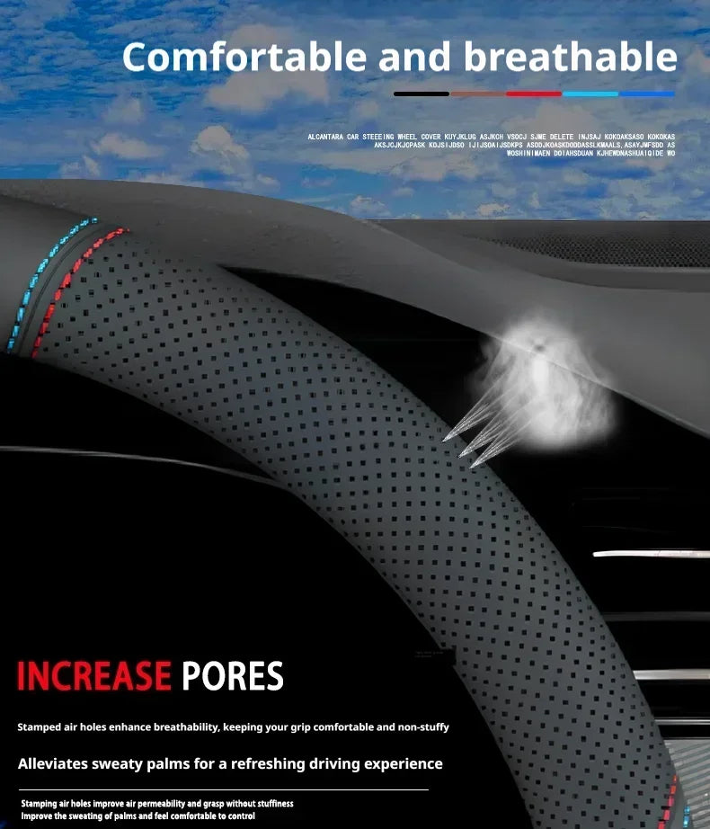 Couvre Volant Opel Corsa, Astra, Mokka, Grandland, Frontera, Insignia, Zafira 2026 en Cuir Nappa Perforé, Rond ou en D