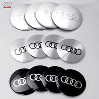 Cache-Moyeux Audi A3 A4 S line 56mm 60mm 63mm 68mm