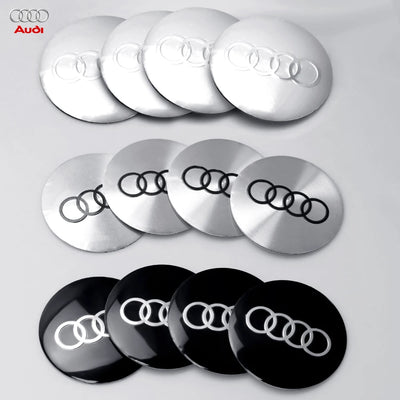 Cache-Moyeux Audi A3 A4 S line 56mm 60mm 63mm 68mm