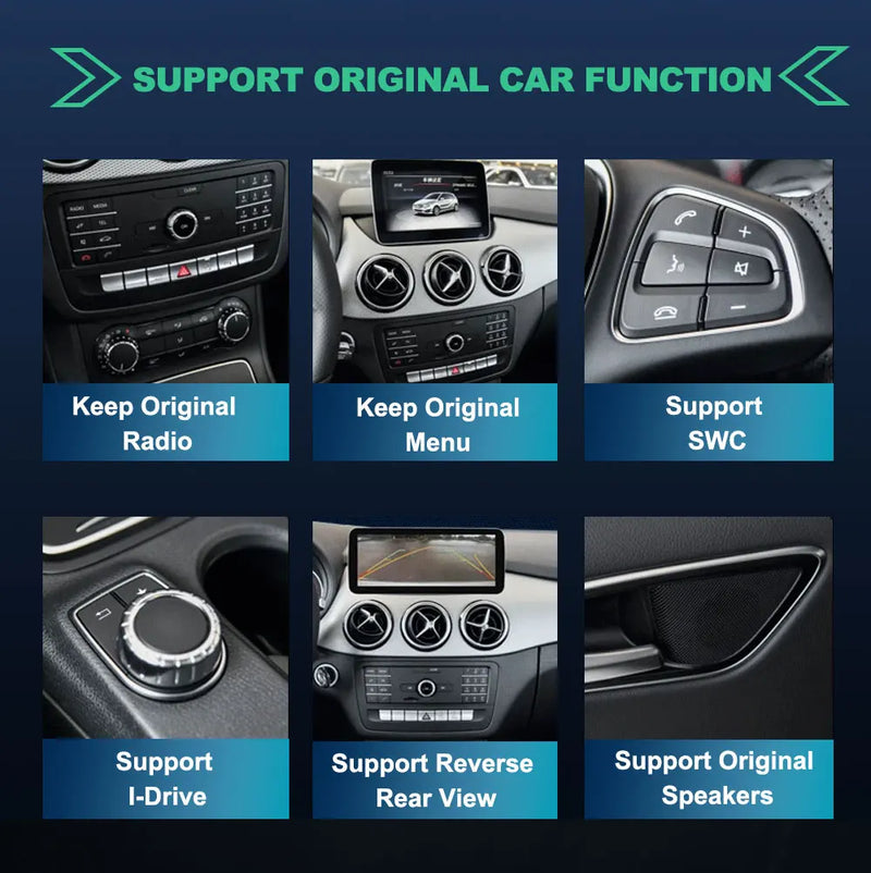 Autoradio Android 16 Mercedes ML GL GLE GLS W166 X166 2012-2019 Écran 12,3 pouces CarPlay NTG