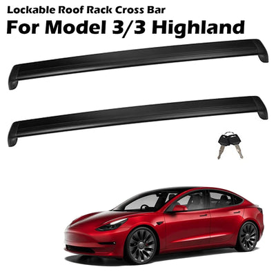 Barres de Toit Verrouillables Tesla Model 3 et Model Y