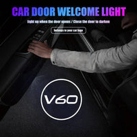 Projecteur Porte Volvo V60 2013-2024 LED, Lot de 2, 8 Motifs, Remplacement Direct