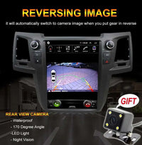 Autoradio Android 14 Écran Vertical Toyota Fortuner et Hilux 2005-2014 CarPlay GPS 4G