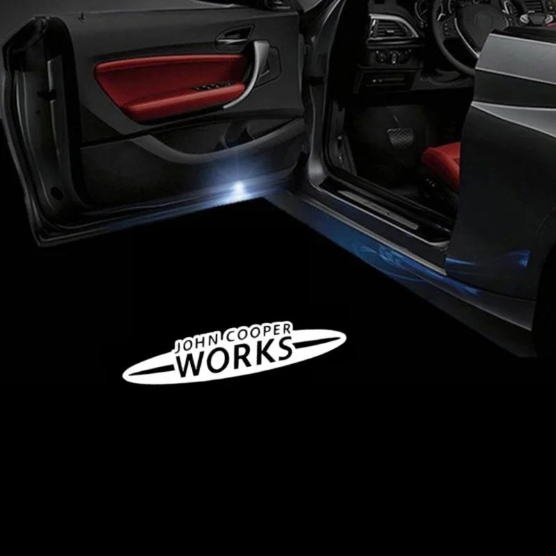 Projecteur de Porte LED Mini Cooper R50 R52 R53 R56 R57 R58 R59 R60 F55 F56 Lot de 2 Logo Lumineux au Sol