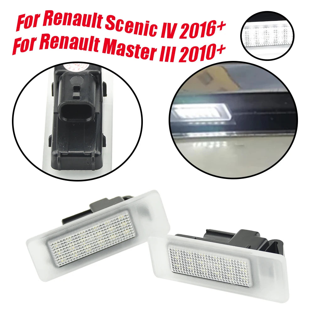 Éclairage de Plaque d'Immatriculation LED Renault Megane 4