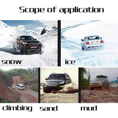 Chaînes à Neige Voiture SUV 3 Pièces Antidérapantes