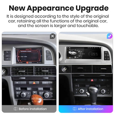 Autoradio Junsun CarPlay Audi A6 C6 4F 2005-2011
