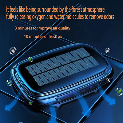 Purificateur d'Air Solaire Ions Négatifs Diffuseur d'Arômes