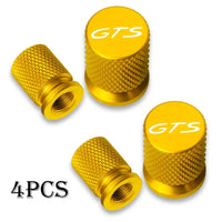 Bouchons de Valve Porsche GTS Lot de 4 en Métal Coloré pour Cayenne Cayman Panamera Macan 911 718
