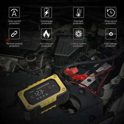 Démarreur de Batterie Portable Écran LCD 12V