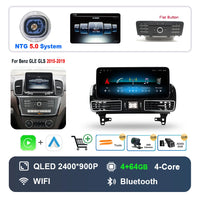Autoradio Android 16 Mercedes ML GL GLE GLS W166 X166 2012-2019 Écran 12,3 pouces CarPlay NTG