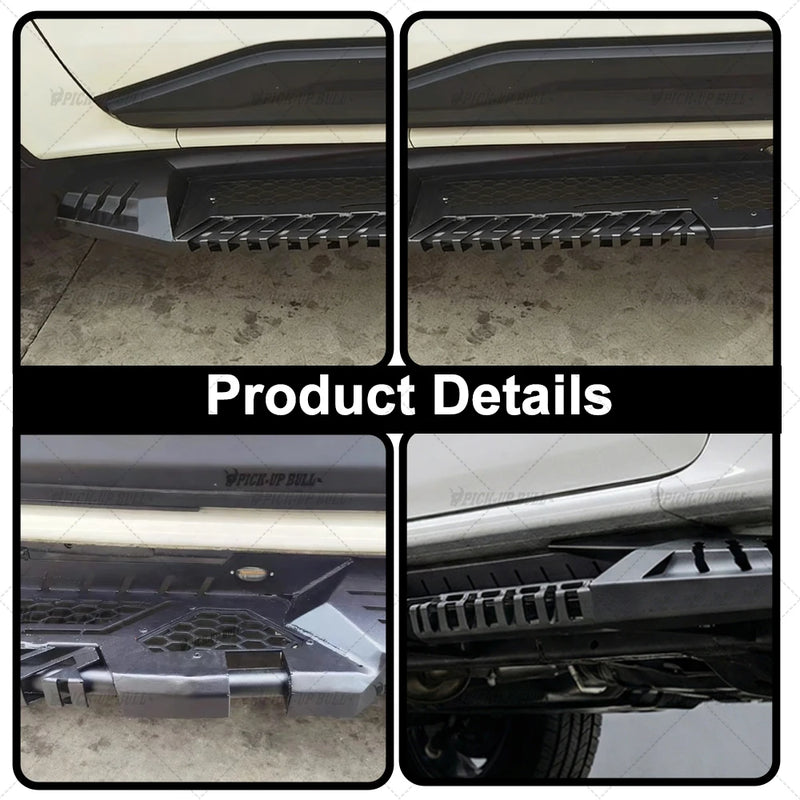 Marchepieds Latéraux Acier Toyota Hilux Revo Rocco Travo 2016-2026 Antirouille