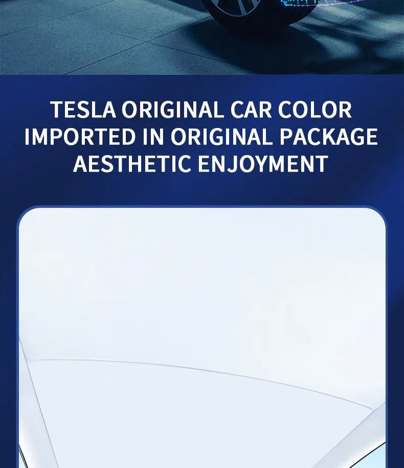 Pare-Soleil de Toit Tesla Model 3 Highland Model Y Juniper 2025-2026 Tissu Glacé à Boucles