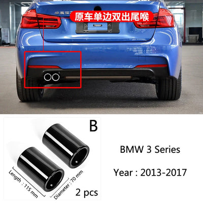 Embout d'Échappement BMW F20 F30 F32 X1 Acier Inoxydable