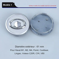 Cache-Moyeux de Roue Great Wall Haval H2 H6 H9 Wingle Voleex 61 mm à 15,3 cm