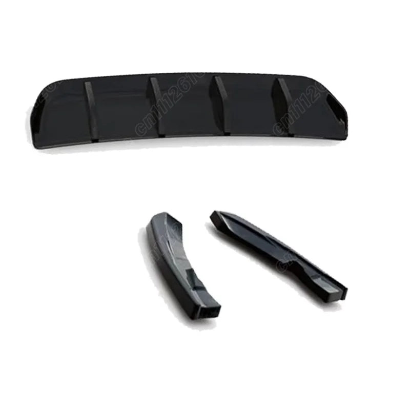 Kit Diffuseur de Pare-Chocs Arrière Volkswagen Tiguan R MK2 Noir Brillant ou Aspect Carbone