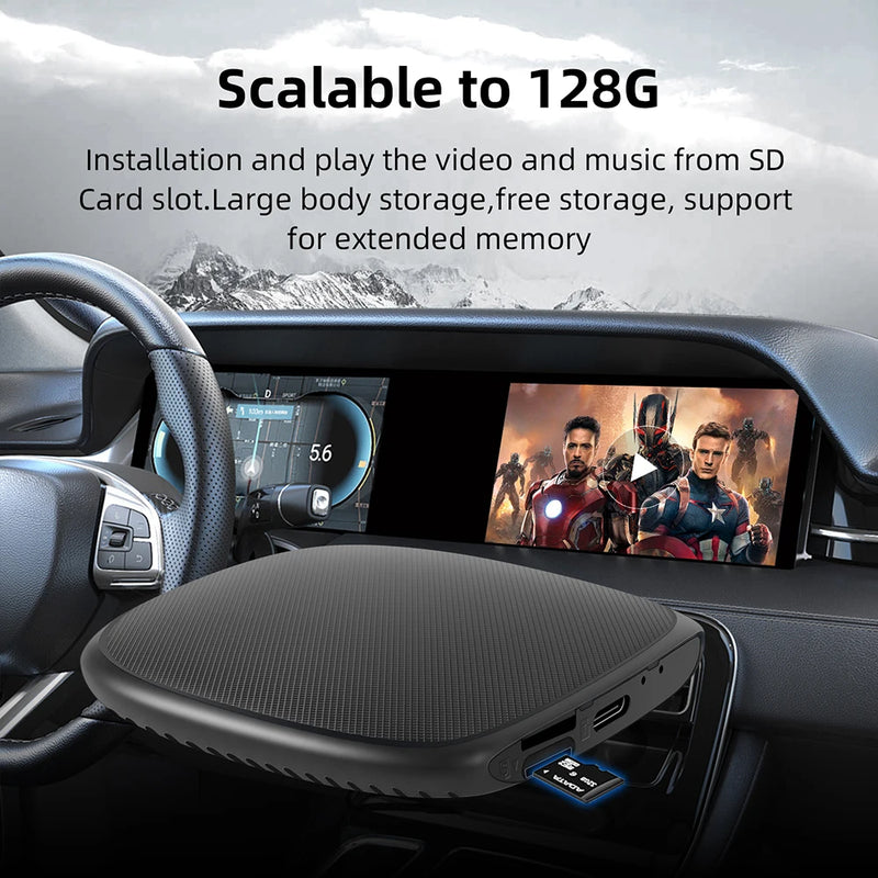Boîtier CarPlay Renault AI Box 4G 64 Go GPS Sans Fil